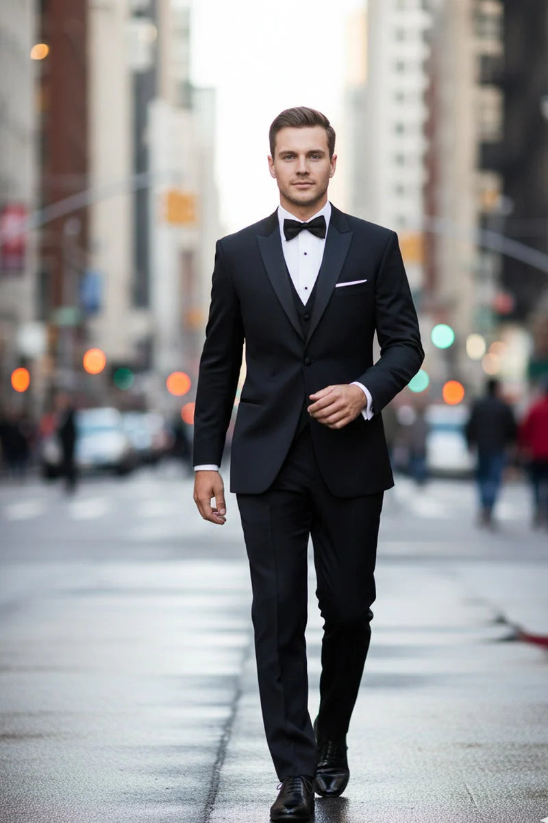 1 Button Peak Tuxedo Jacket -Premium Stretch Blend Fabric