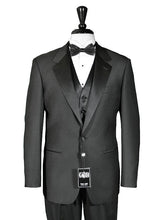 Load image into Gallery viewer, Men&#39;s 1 Button Super 150&#39;s Notch Lapel Tuxedo by Crisoforo Cardi
