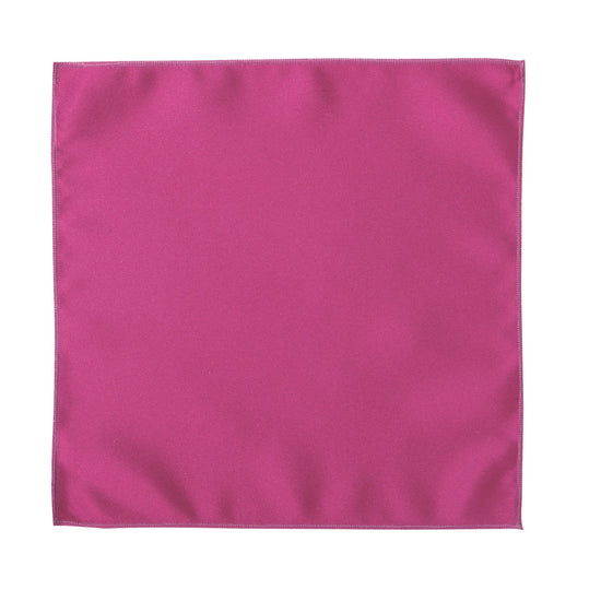 Deluxe Satin Formal Pocket Square (Hot Pink)