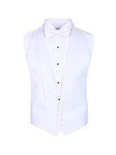 Load image into Gallery viewer, White Pique Vest &amp; Bow Tie
