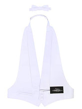 Load image into Gallery viewer, White Pique Vest &amp; Bow Tie
