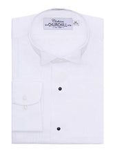 Load image into Gallery viewer, S.H. Churchill &amp; Co. White Wing Pleated Tuxedo Shirt for Big &amp; Tall Men
