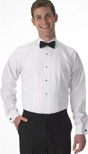 S.H. Churchill & Co. White Laydown Tuxedo Shirt
