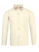 Load image into Gallery viewer, S.H. Churchill &amp; Co. Boy&#39;s 4 Piece Dress Shirt Set with Long Tie, Bow Tie and Hanky
