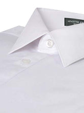 Load image into Gallery viewer, SALE! Limited Sizes S.H. Churchill &amp; Co. White Men’s Slim Fit Dress Shirt with Convertible Cuffs
