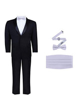 Load image into Gallery viewer, Modern Fit Tuxedo &amp; Cummerbund and Bow tie Set

