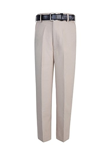 S.H. Churchill & Co. Boy's Khaki Comfort Waist Dress Pants and Belt