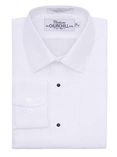 Load image into Gallery viewer, S.H. Churchill &amp; Co. White Laydown Pleated Tuxedo Shirt Big &amp; Tall
