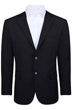 Load image into Gallery viewer, Vittorio St. Angelo Men’s Modern Fit 2 Button Sport Coat Blazer Jacket - Black, 42 Long
