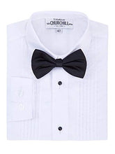 Load image into Gallery viewer, S.H. Churchill &amp; Co. Boy&#39;s White Tuxedo Shirt with Bow Tie and Studs
