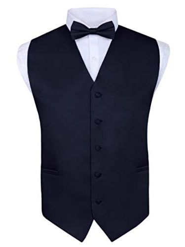 S.H. Churchill & Co. Men's 3 Piece Vest Set, with Neck Tie & Hanky – Fine Tuxedo
