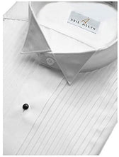 Load image into Gallery viewer, Neil Allyn Mens Tuxedo Shirt Poly/Cotton Wing Collar 1/4 Inch Pleat (16 - 34/35) White, Tag L

