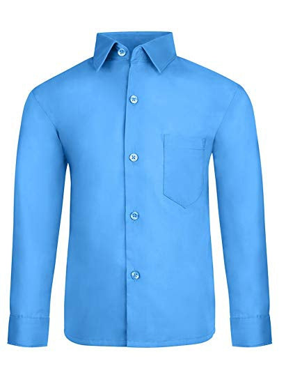Boy's Long-Sleeve Button Down Dress Shirt