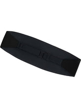 Load image into Gallery viewer, Black 100% Silk Cummerbund &amp; Self Tie Bow Tie Set

