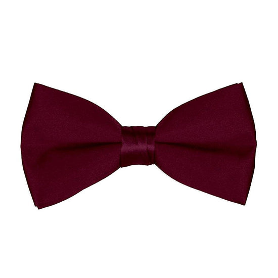 Men's Classic Pre-Tied Formal Tuxedo Bow Tie - Burgundy