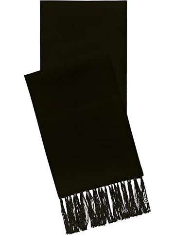 Men's Black Formal Satin Scarf