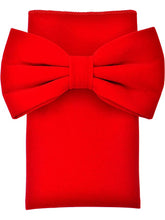 Load image into Gallery viewer, S.H. Churchill &amp; Co. Men&#39;s Red Velvet Bow Tie and Pocket Square Set
