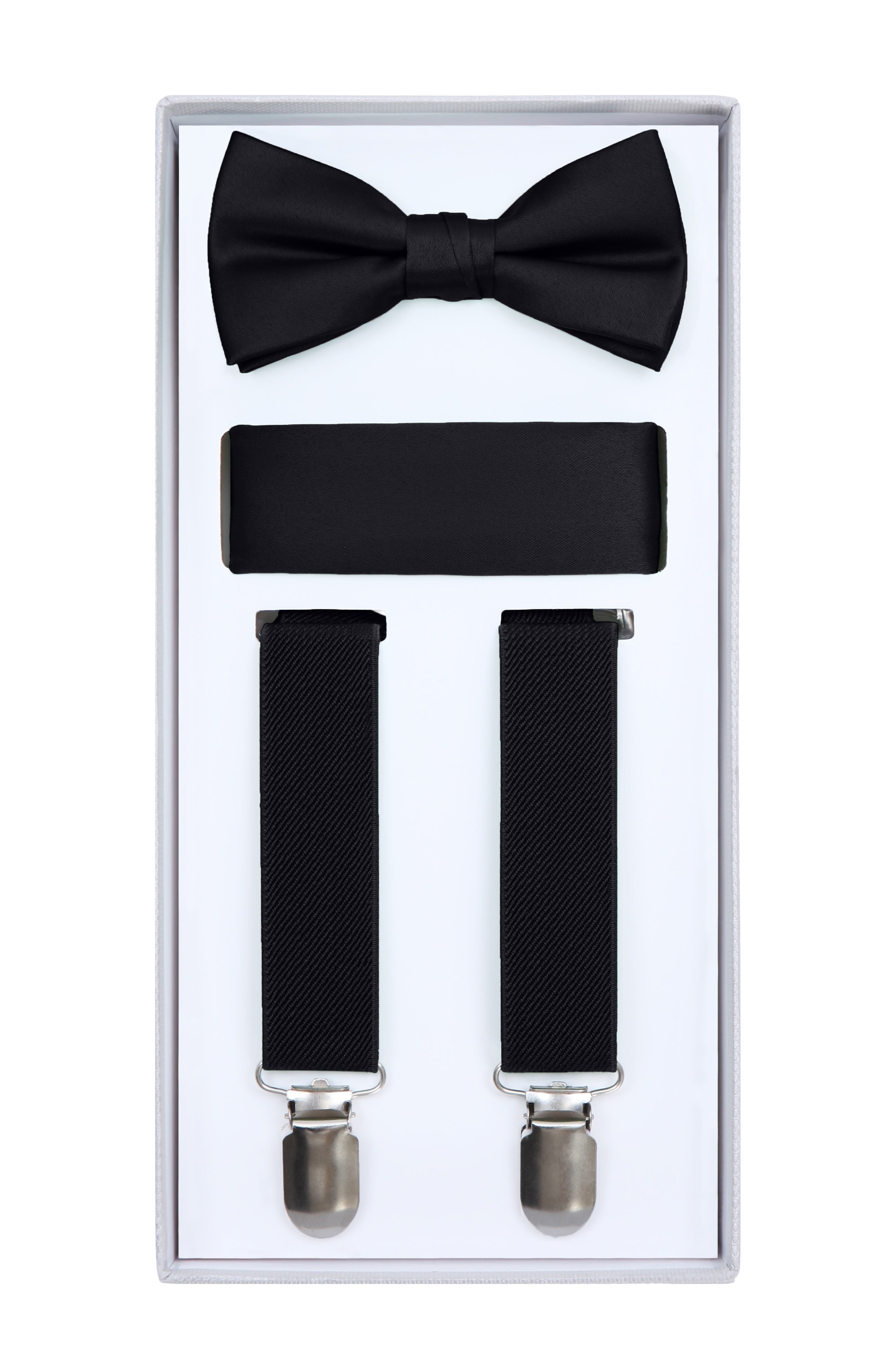 Boy's Black Suspender Set – Fine Tuxedos