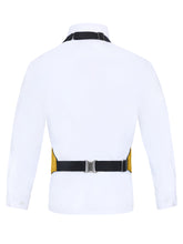 Load image into Gallery viewer, S.H. Churchill &amp; Co. Boy&#39;s 3 Piece Gold Backless Formal Vest Set - Includes Vest, Bow Tie, Pocket Square for Tuxedo or Suit
