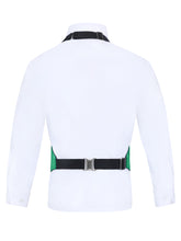 Load image into Gallery viewer, S.H. Churchill &amp; Co. Boy&#39;s 3 Piece Kelly Green Backless Formal Vest Set - Includes Vest, Bow Tie, Pocket Square for Tuxedo or Suit
