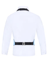 Load image into Gallery viewer, S.H. Churchill &amp; Co. Boy&#39;s 3 Piece Light Blue Backless Formal Vest Set - Includes Vest, Bow Tie, Pocket Square for Tuxedo or Suit
