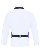 Load image into Gallery viewer, S.H. Churchill &amp; Co. Boy&#39;s 3 Piece Purple Backless Formal Vest Set - Includes Vest, Bow Tie, Pocket Square for Tuxedo or Suit
