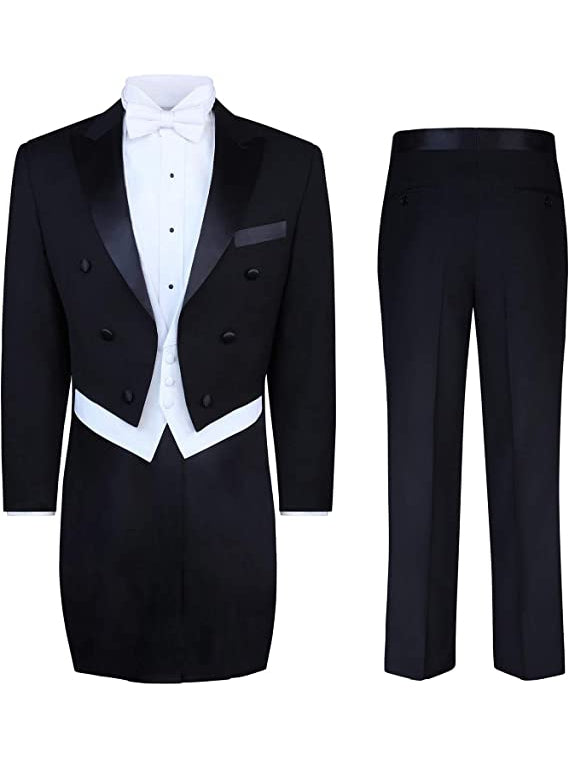 S.H. Churchill & Co. Black Tailcoat Jacket and Trousers – Fine Tuxedos