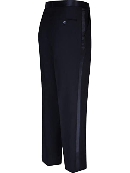 S.H. Churchill Tuxedo Trousers - Flat Front Formal Tuxedo Pants