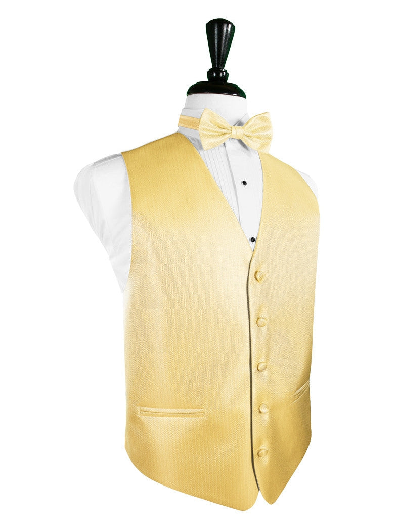 Sand Herringbone Tuxedo Vest main image 0