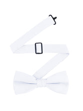 Load image into Gallery viewer, S.H. Churchill &amp; Co. Men&#39;s Satin White Backless Vest &amp; Bow Tie Set

