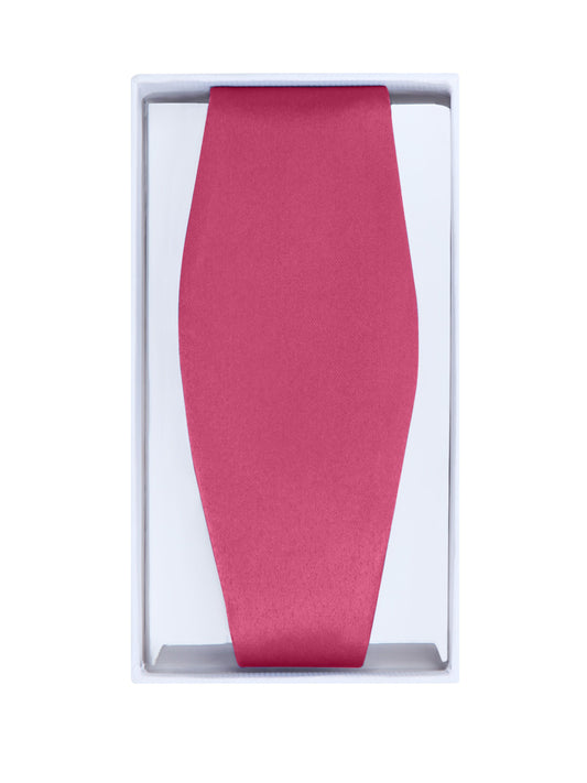S.H. Churchill & Co. Men's Fuschia Self-Tie Satin Bow Tie
