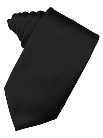 Black "Premier" Satin Formal Neck Tie