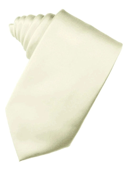 Ivory "Premier" Satin Formal Neck Tie
