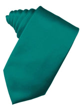 Load image into Gallery viewer, Jade Green &quot;Premier&quot; Satin Formal Neck Tie
