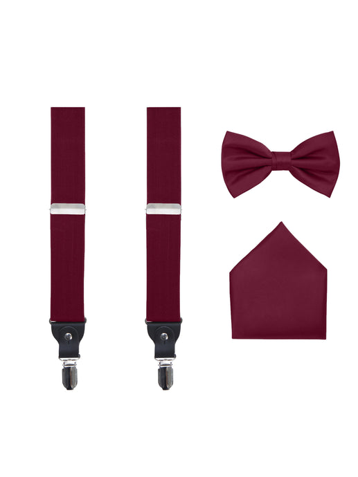 Glitter Tuxedo Vest And Bow Tie Set In Burgundy – Paul Malone - Foto 7