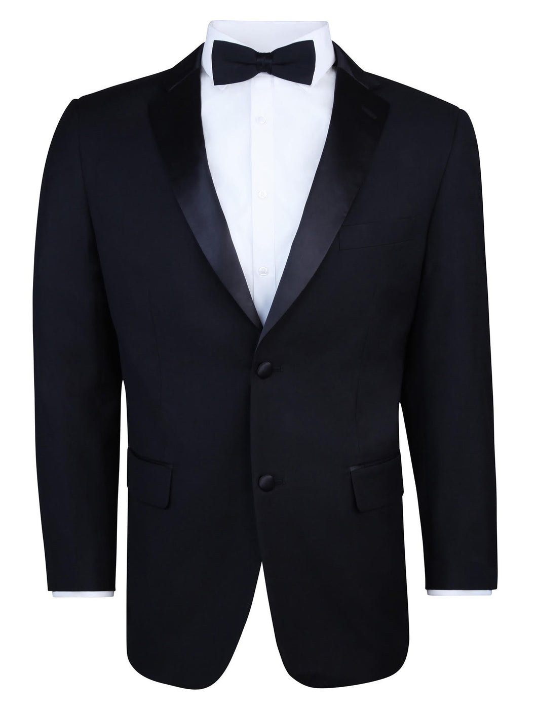 S.H. Churchill Men's Black Tuxedo Jacket with Notch Lapel