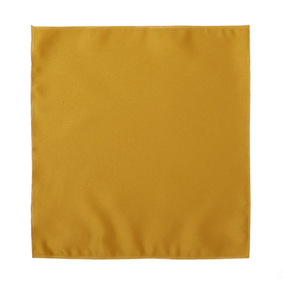 Deluxe Satin Formal Pocket Square (Gold)
