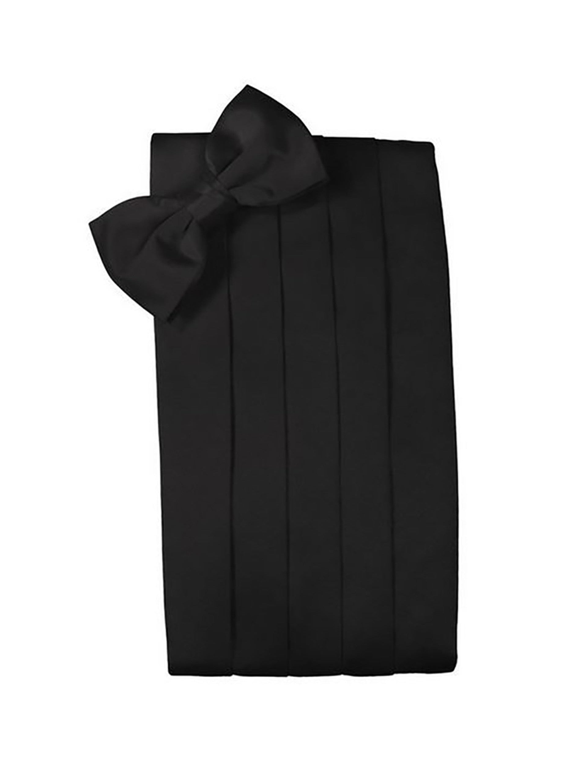 Black "Premier" Satin Cummerbund Set 