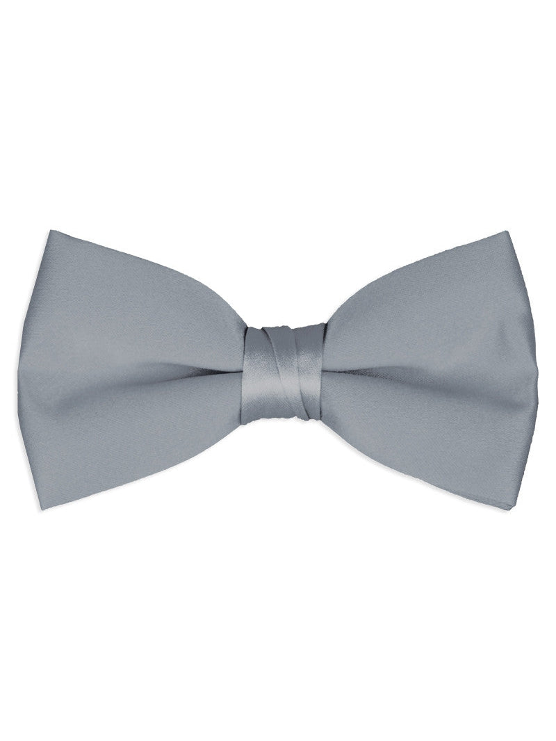 Silver Tuxedo Bow Tie