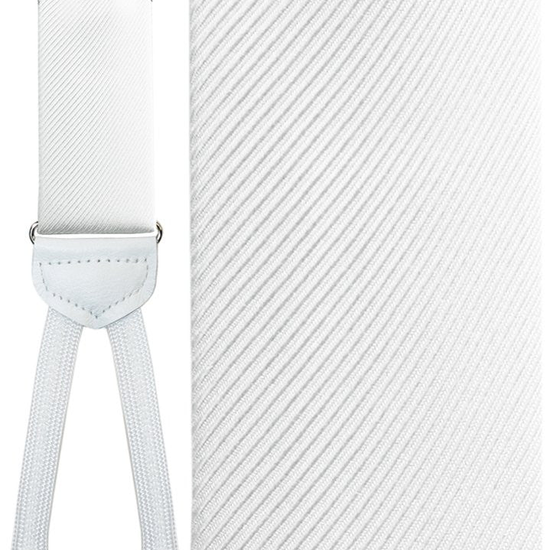 White (Firenze) Silk Formal Braces