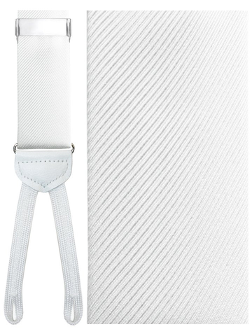 White (Firenze) Silk Formal Braces