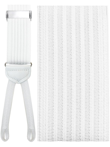 White (Umbria) Silk Formal Braces