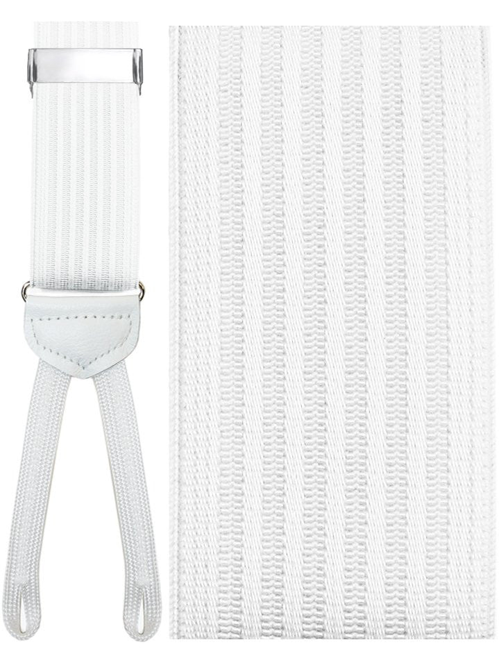 White (Umbria) Silk Formal Braces