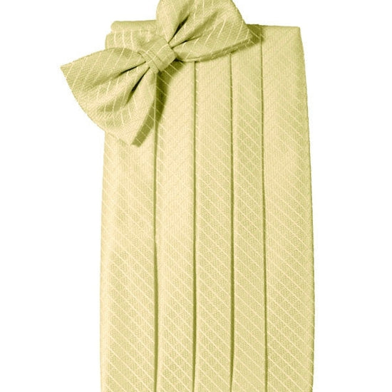 Buttercup Diamond Grid Pattern Cummerbund Set