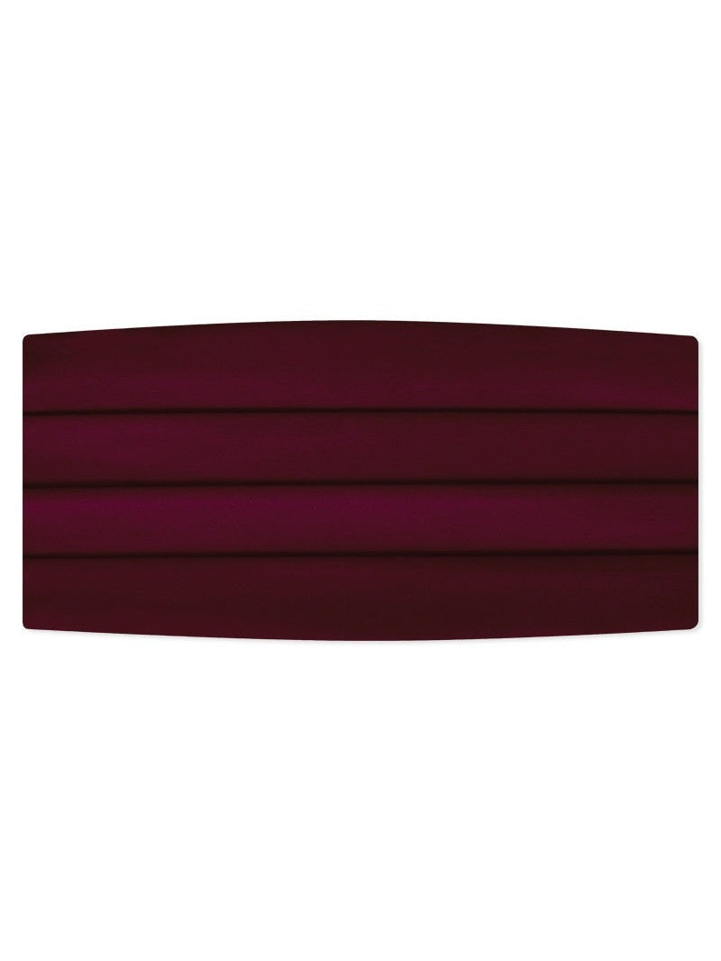 Burgundy Satin Cummerbund
