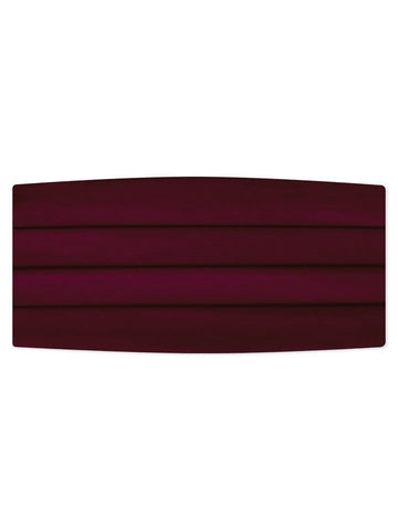 Burgundy Satin Cummerbund