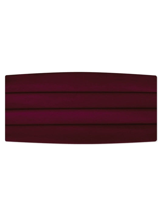 Burgundy Satin Cummerbund