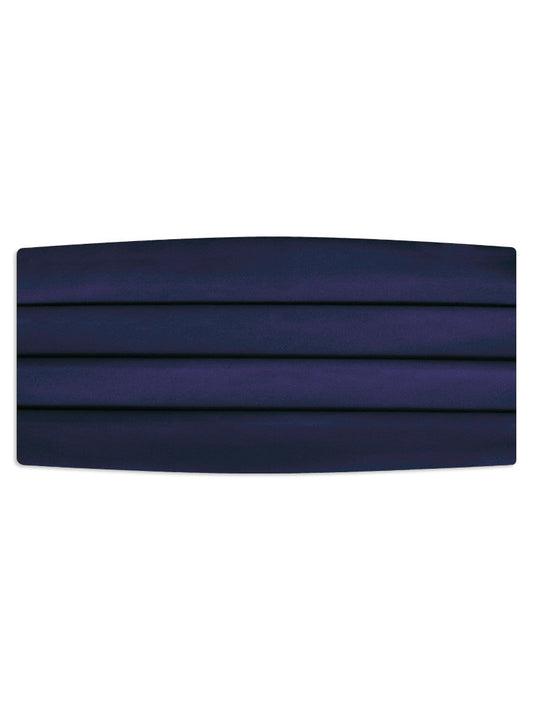 Navy Blue Satin Cummerbund