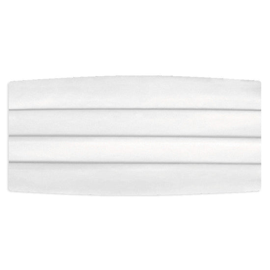 White Satin Cummerbund