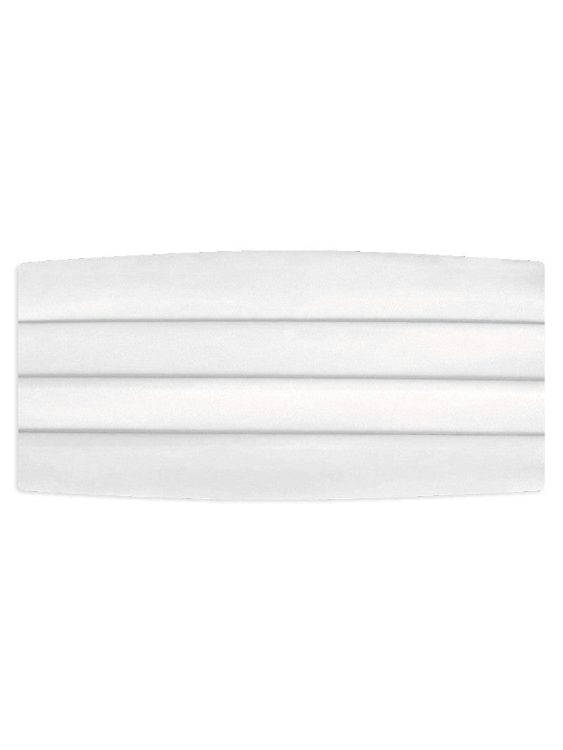 White Satin Cummerbund